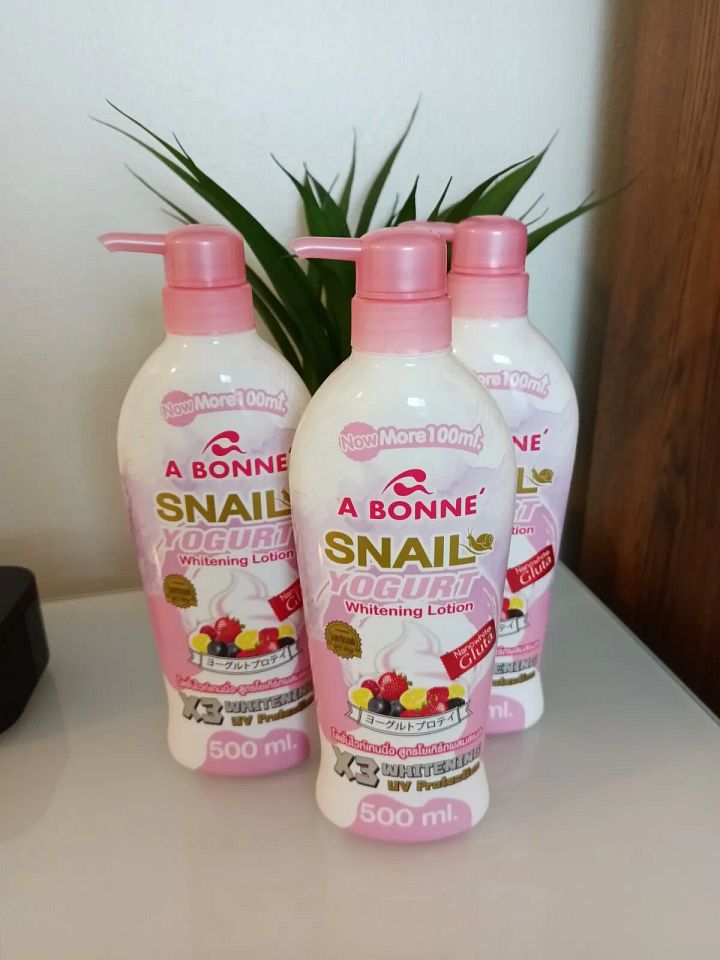 Abonne Snail Yogurt Whitenin Lotion With Nano White Gluta 500ml🇱🇷 product image (1)