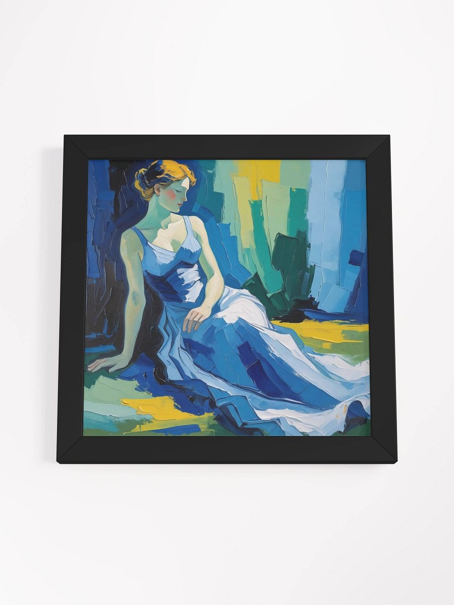 Serene Blue Dress Framed Poster product image (17)
