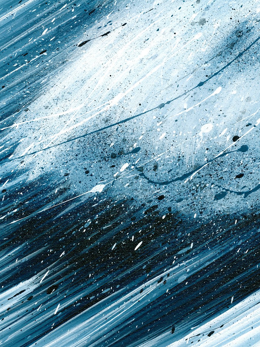Blue Blower Skiing - Mounted Print product image (4)