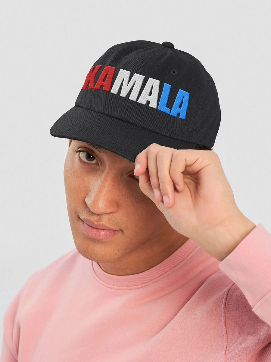 Kamala Embroidered Dad hat, Kamala Harris Red White And Blue Rally Style Hat product image (6)