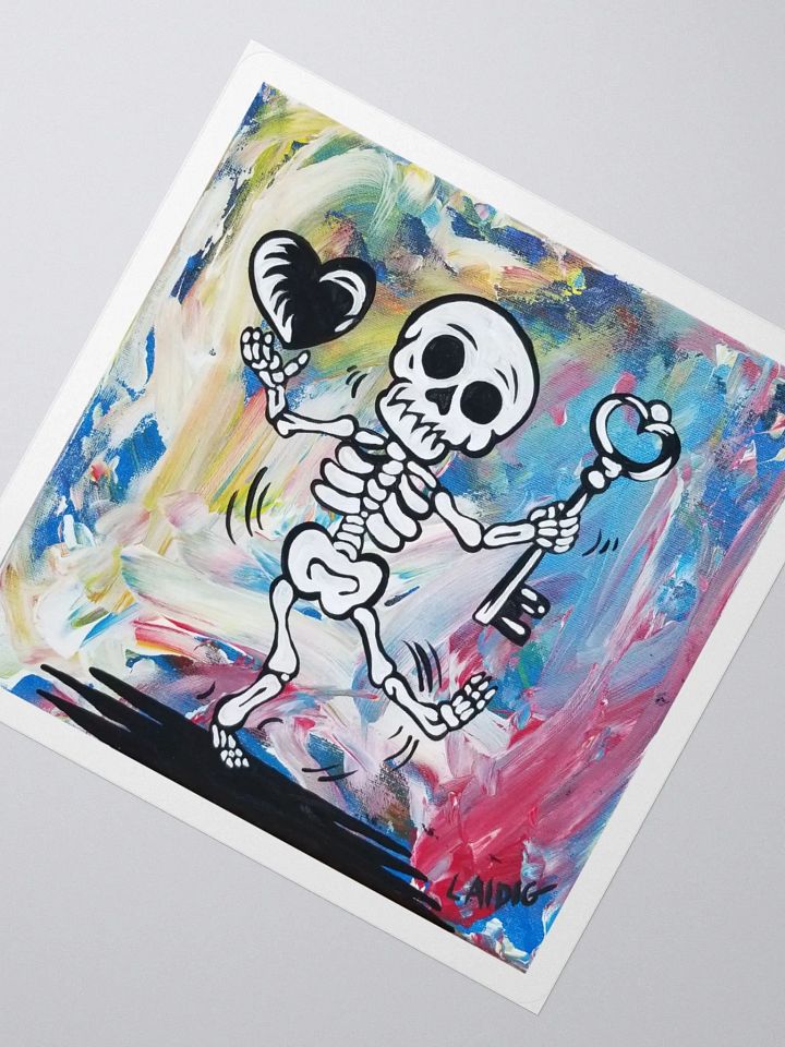 Floating Heart Mr. Bone Daddy Vinyl sticker product image (5)