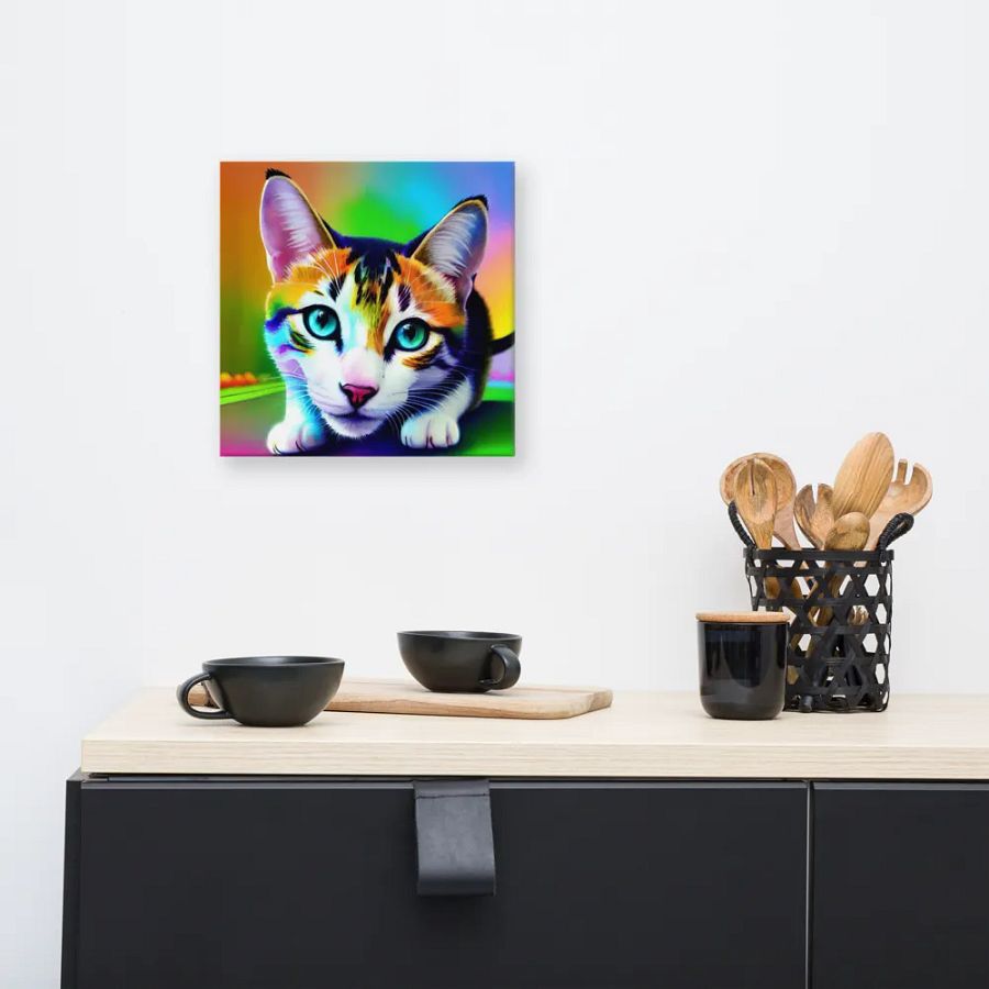 Cute Cat Digital Painting - v14 product image (8)