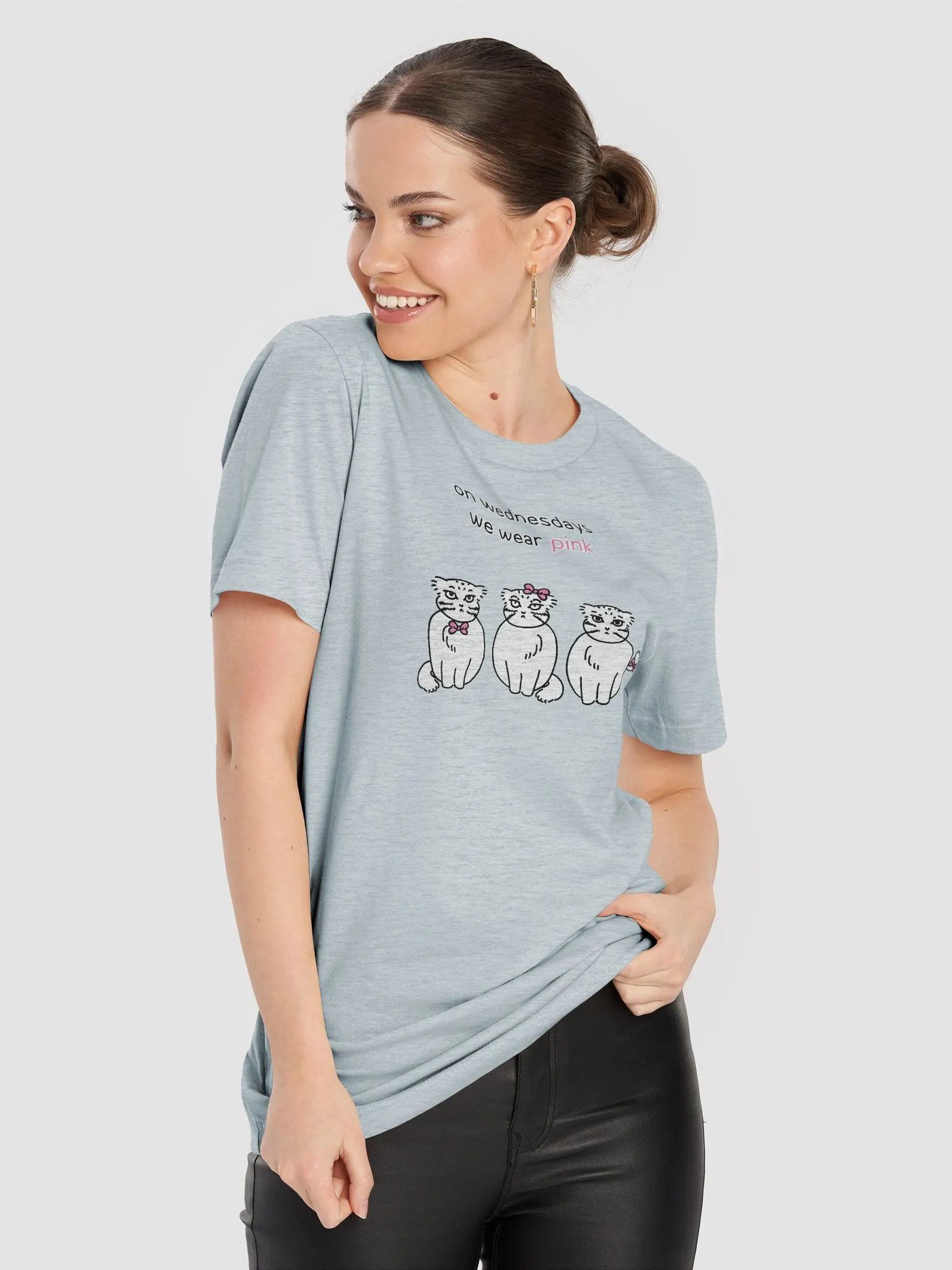 Pink Wednesdays Manul - Bella+Canvas Unisex T-Shirt product image (87)
