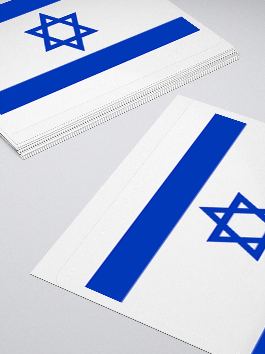 Israel Flag Sticker | Star of David Design | Durable Vinyl | 3 Sizes product image (11)
