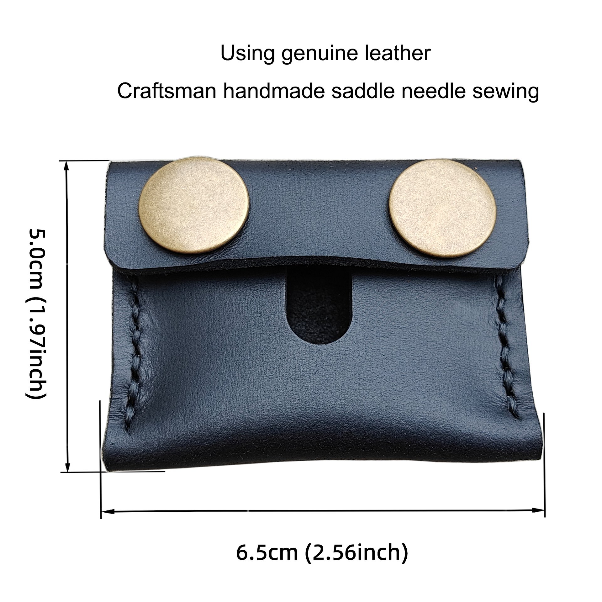 MEEBOY Handmade Leather Safety Razor Travel Cover, Double Edge Razor Head Protective Sheath For men Fits Most Safety Razors product image (2)