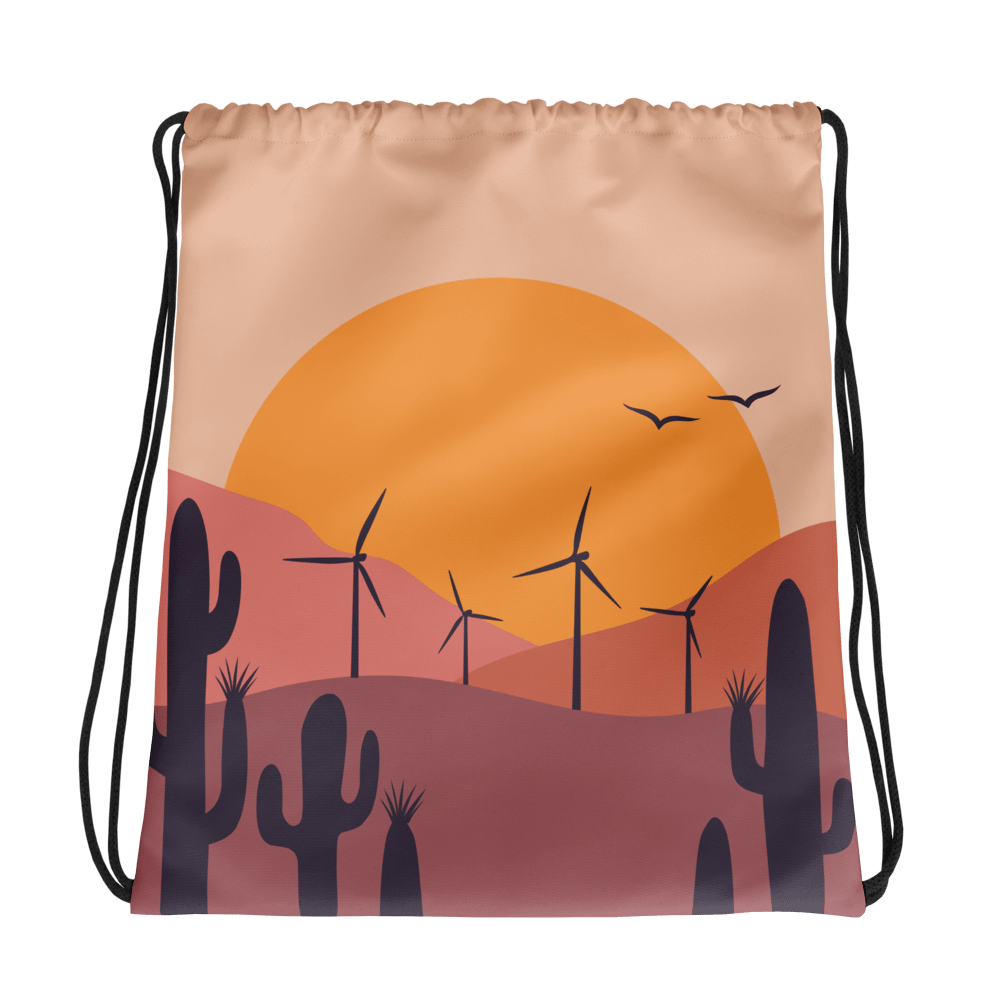 Sunset Wind Drawstring Bag product image (1)