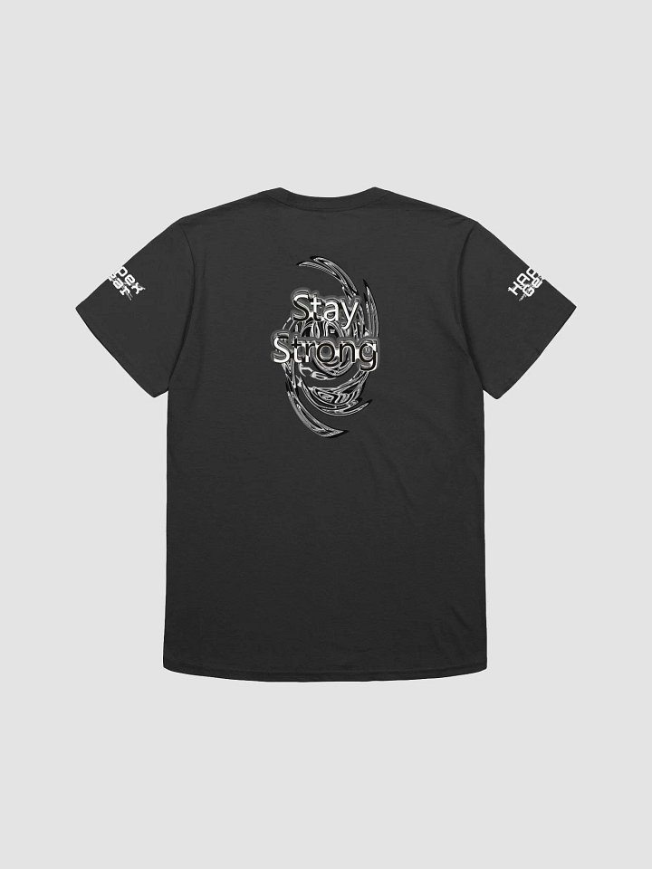 Stay Strong - Ultra Cotton Long Sleeve T-Shirt - White HApex Gear Black Logo product image (2)