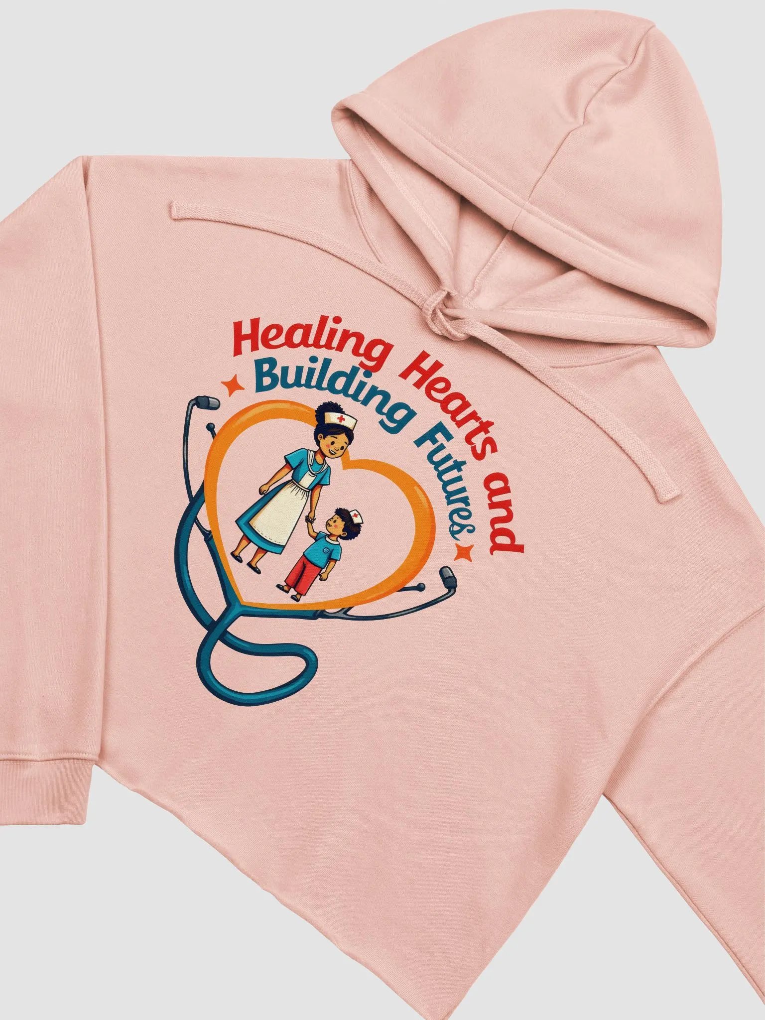family oriented, Healing Hearts and building future Crop Hoodie product image (22)