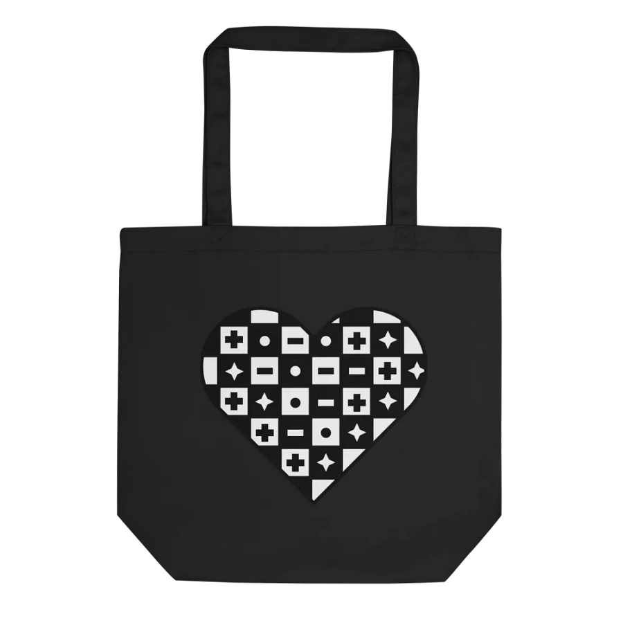 Eco-Friendly Kids Of Konnektikut Checkered Heart Tote Bag product image (1)