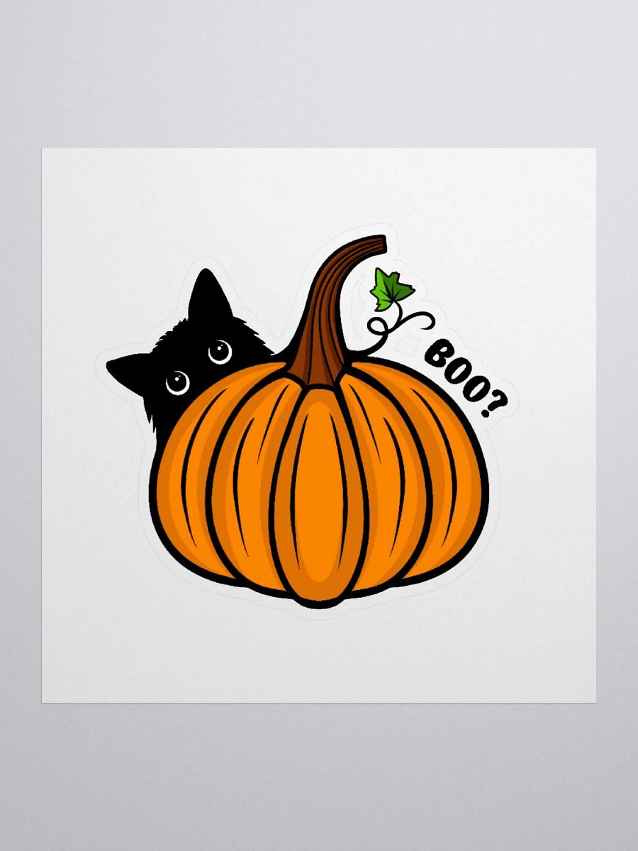 Kitty with a Pumpkin Sticker product image (1)