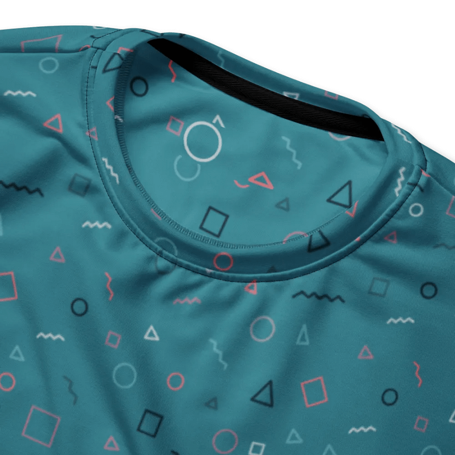 Turquoise Shapes Shirt product image (4)