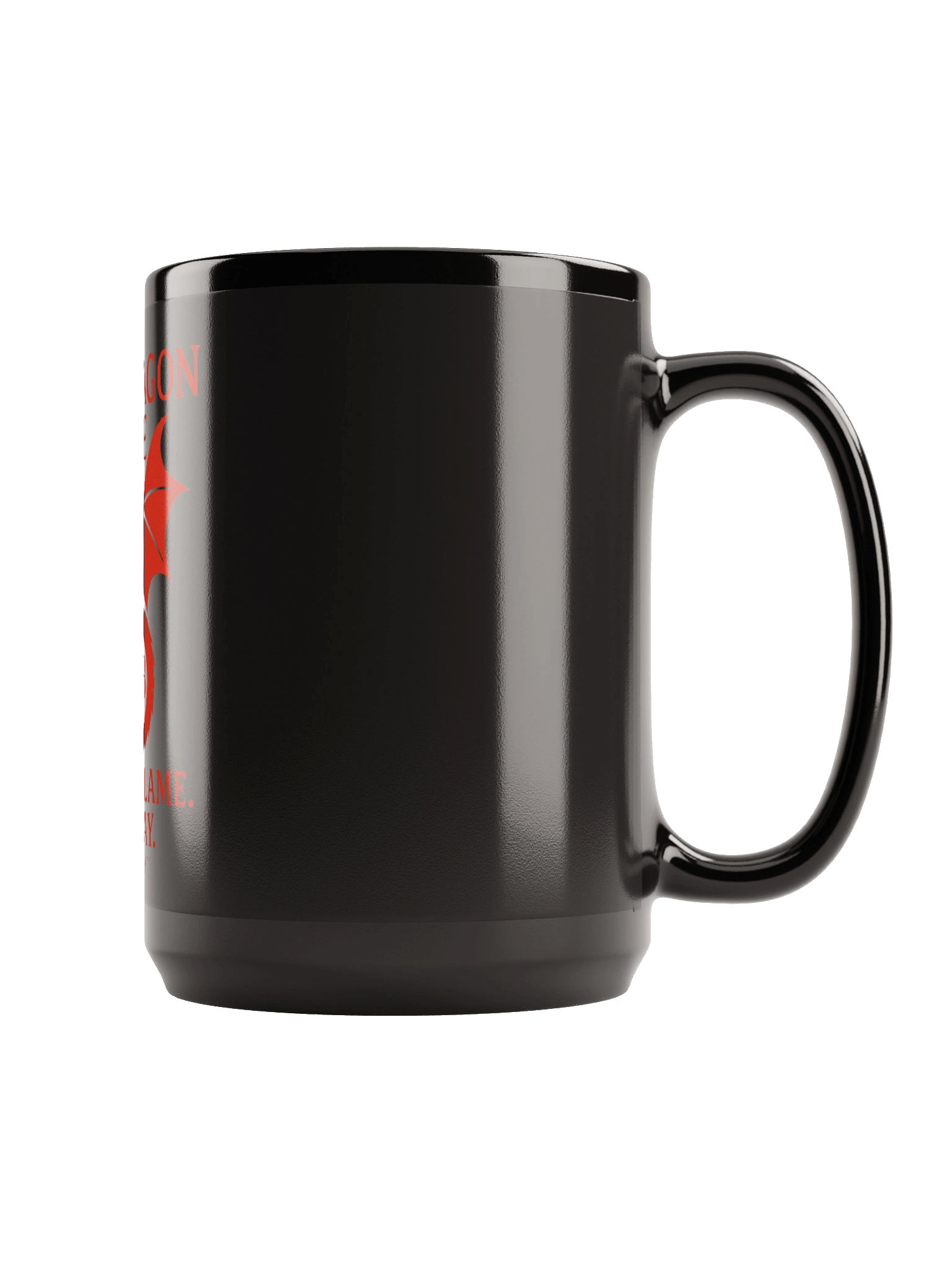 ❤️‍🔥 Red Dragon Glossy Black Mug – Emspiracy Edition ❤️‍🔥 product image (4)