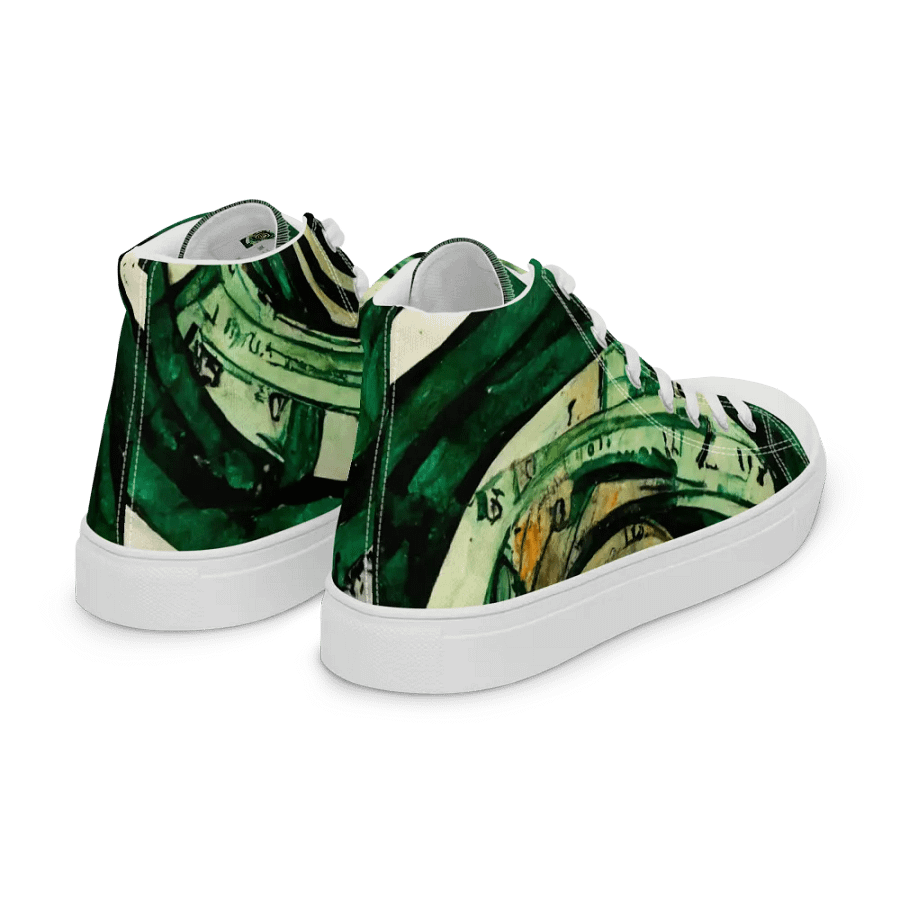 Spiral Clock Women's canvas High Tops product image (7)