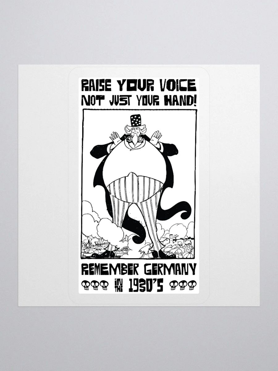 Raise Your Voice Not Your Hand Political Student Sticker product image (2)