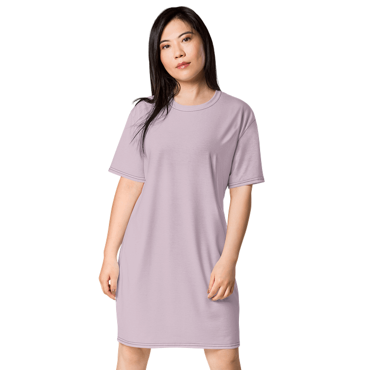 Oversized T-Shirt Dress - Gentle Pale Twilight, Sizes 2XS-6XL product image (1)