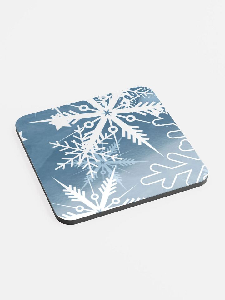 Frosty Flakes Glossed Cork Coaster gift for entertainers moms colleagues friends product image (2)