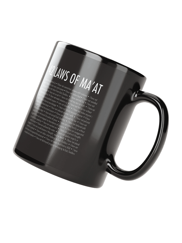 42 LAWS OF MA'AT - Black Mug product image (2)