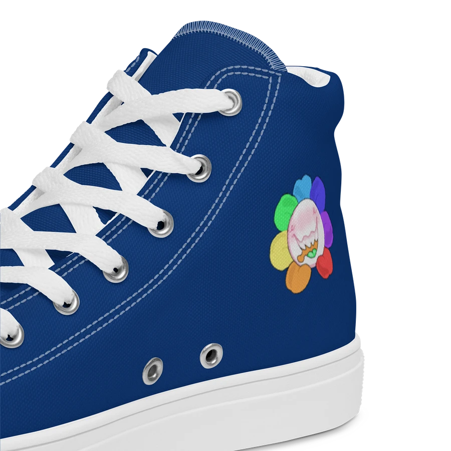 Navy and White Flower Sneakers product image (10)