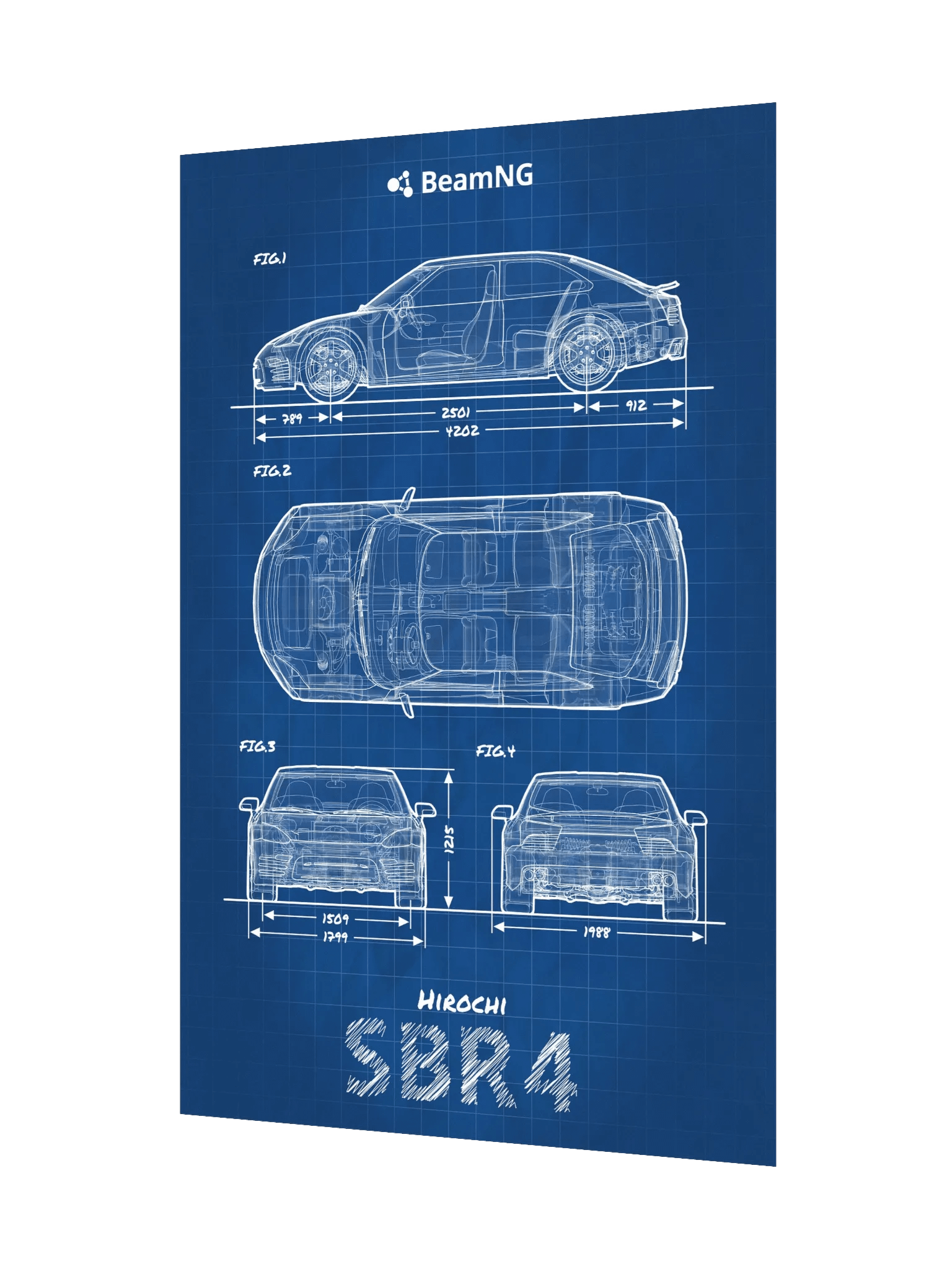 Hirochi SBR4 Blueprint Poster product image (3)