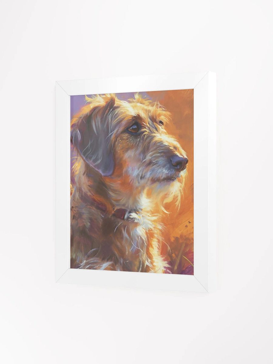 Contemplative Terrier Framed Art Print product image (3)