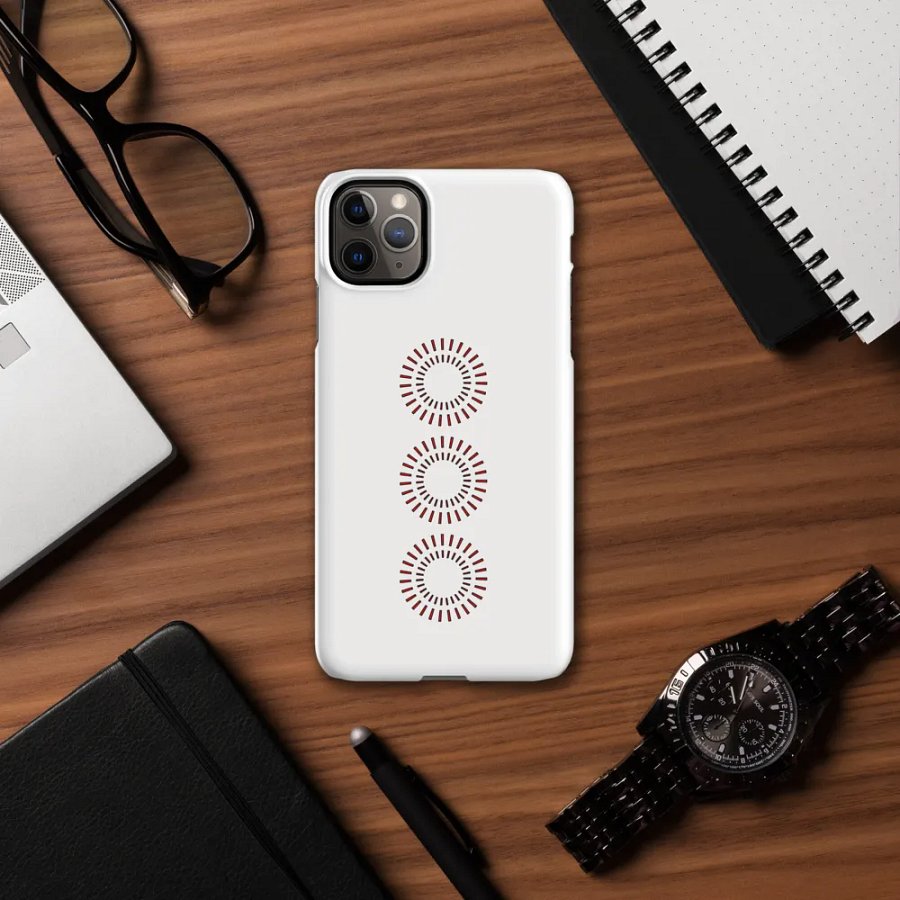 Red Circle Snap Case for iPhone® product image (56)