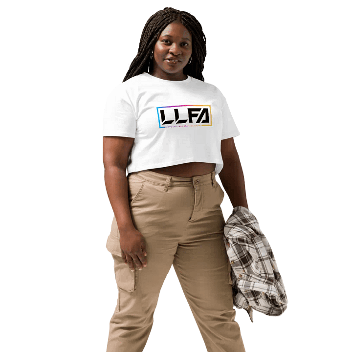 LLFA Logo Premium Crop T-Shirt - White product image (2)