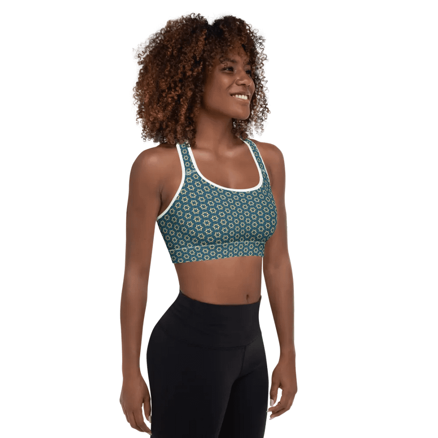 Seashell and Starfish Padded Sports Bra product image (3)