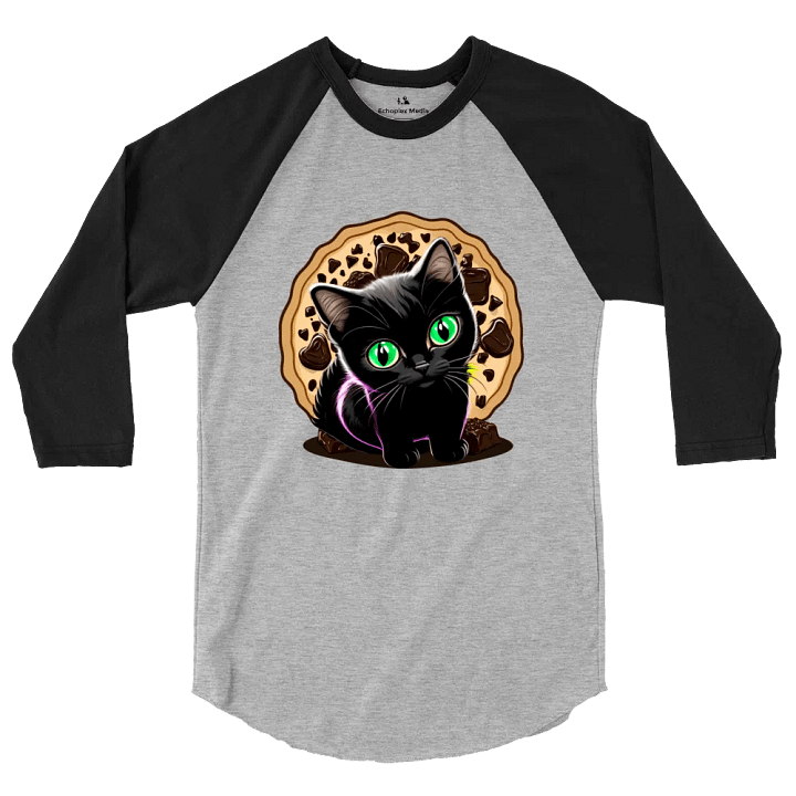 Cookie Kitty Stable Diffusion Baseball Tee - Light Torso Colors product image (8)