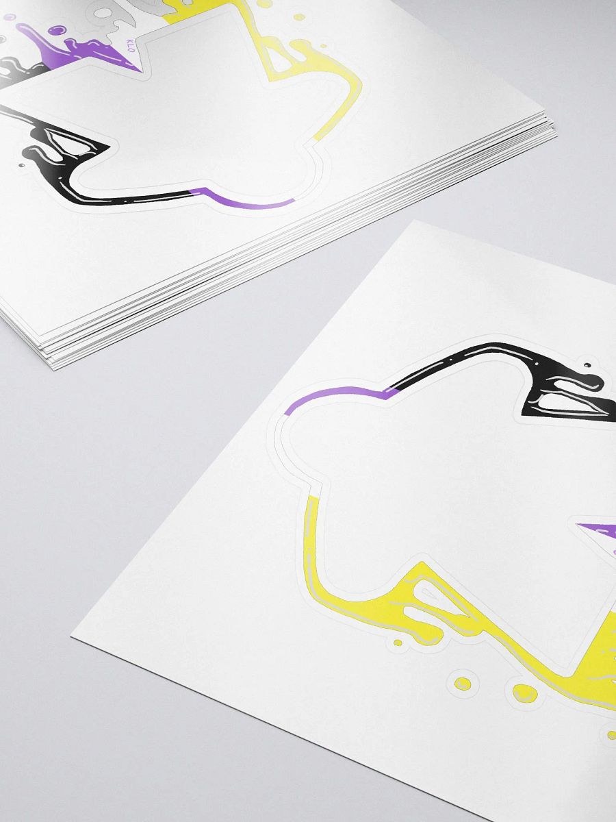 Drippy Non-Binary Pride Sticker product image (5)