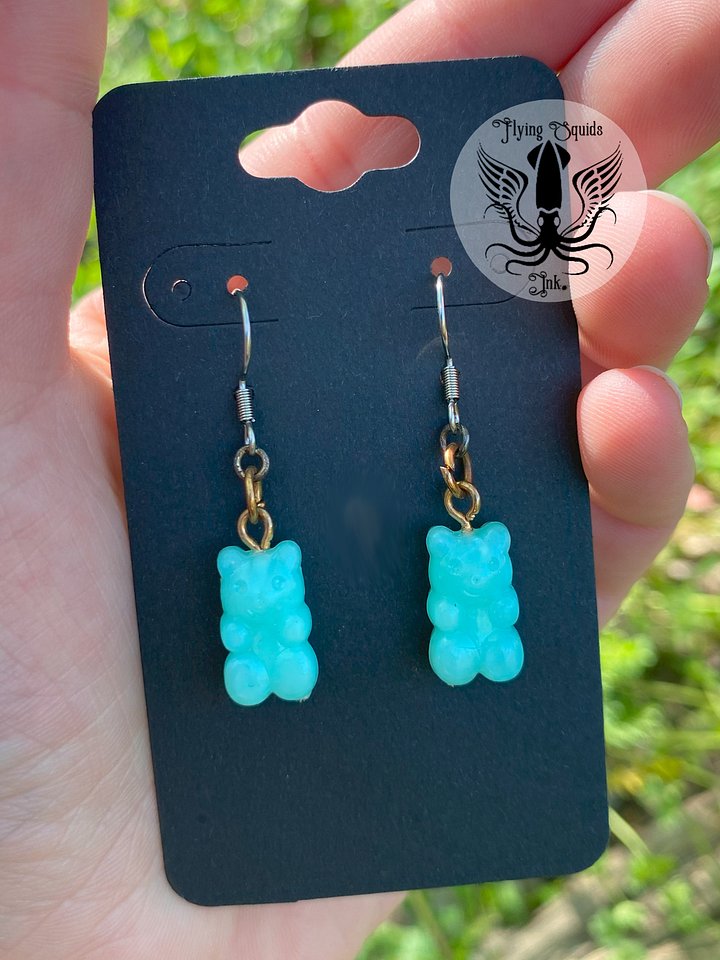 Earring- Gummy Bear Mint product image (1)