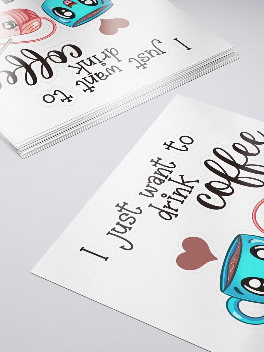 Coffee and Crochet Sticker product image (5)