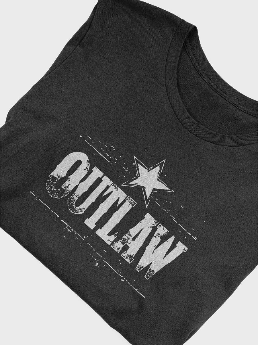 "Outlaw" T-Shirt White Lettering product image (4)