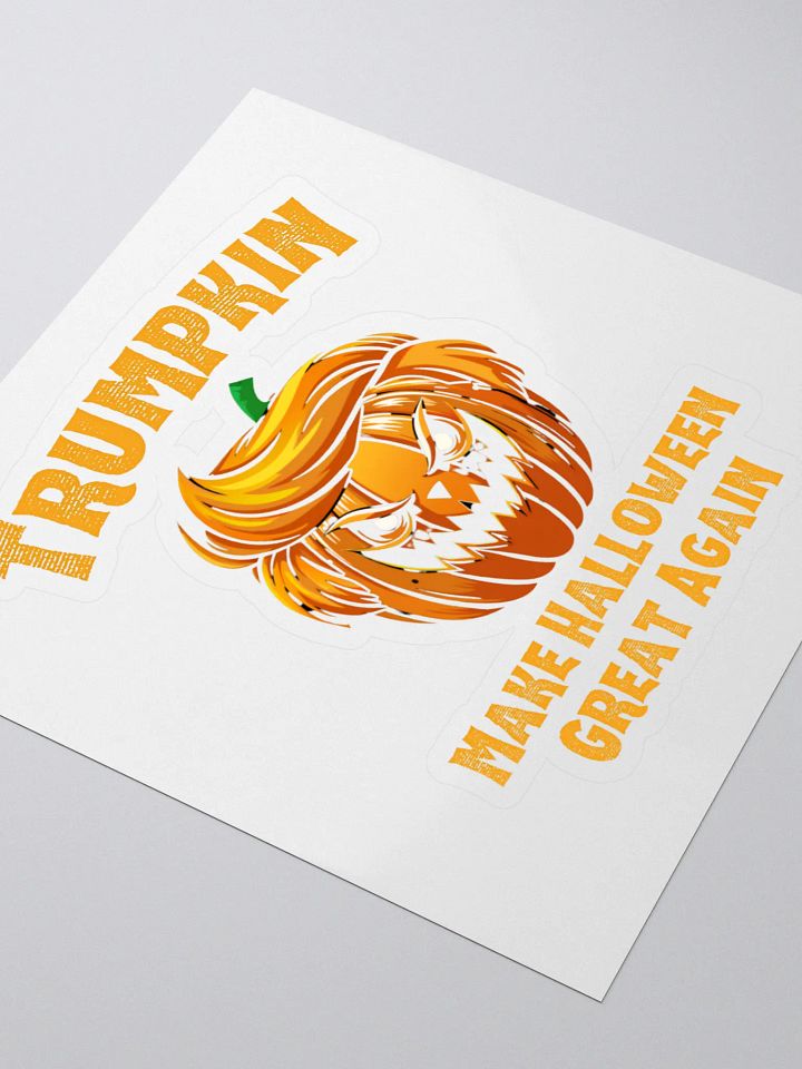 Trumpkin Make Halloween Great Again Funny Political Pumpkin Sticker product image (2)