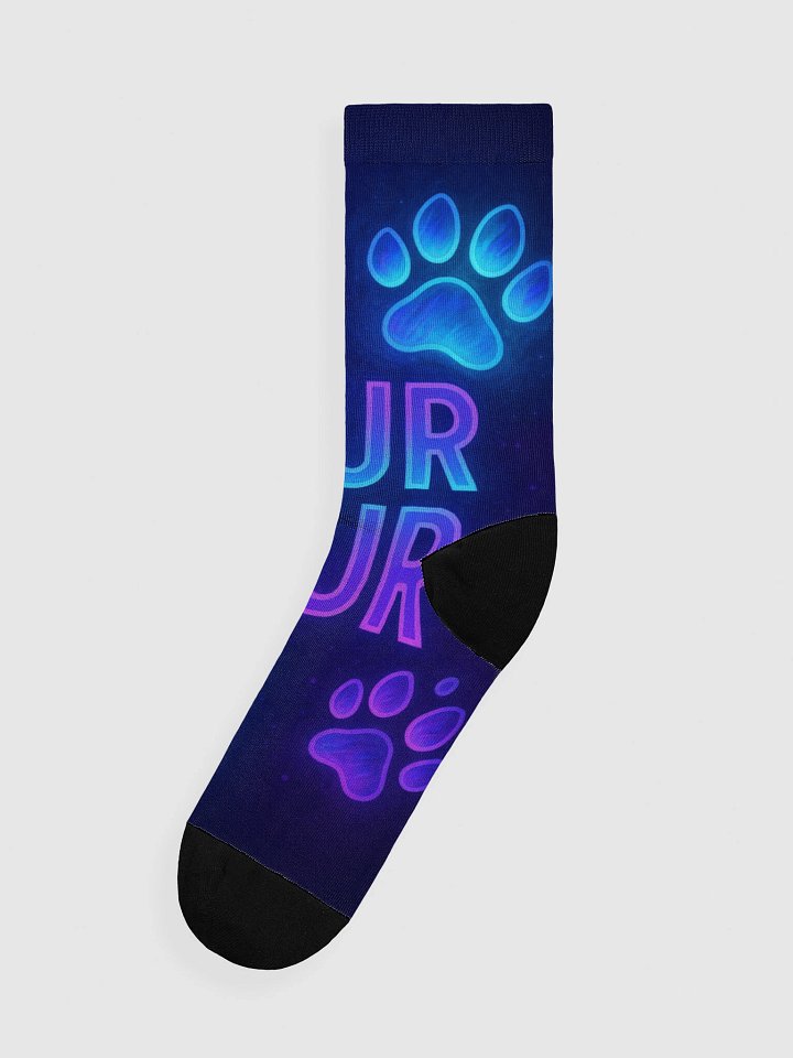 PurPur Glow Paw Crew Socks product image (1)