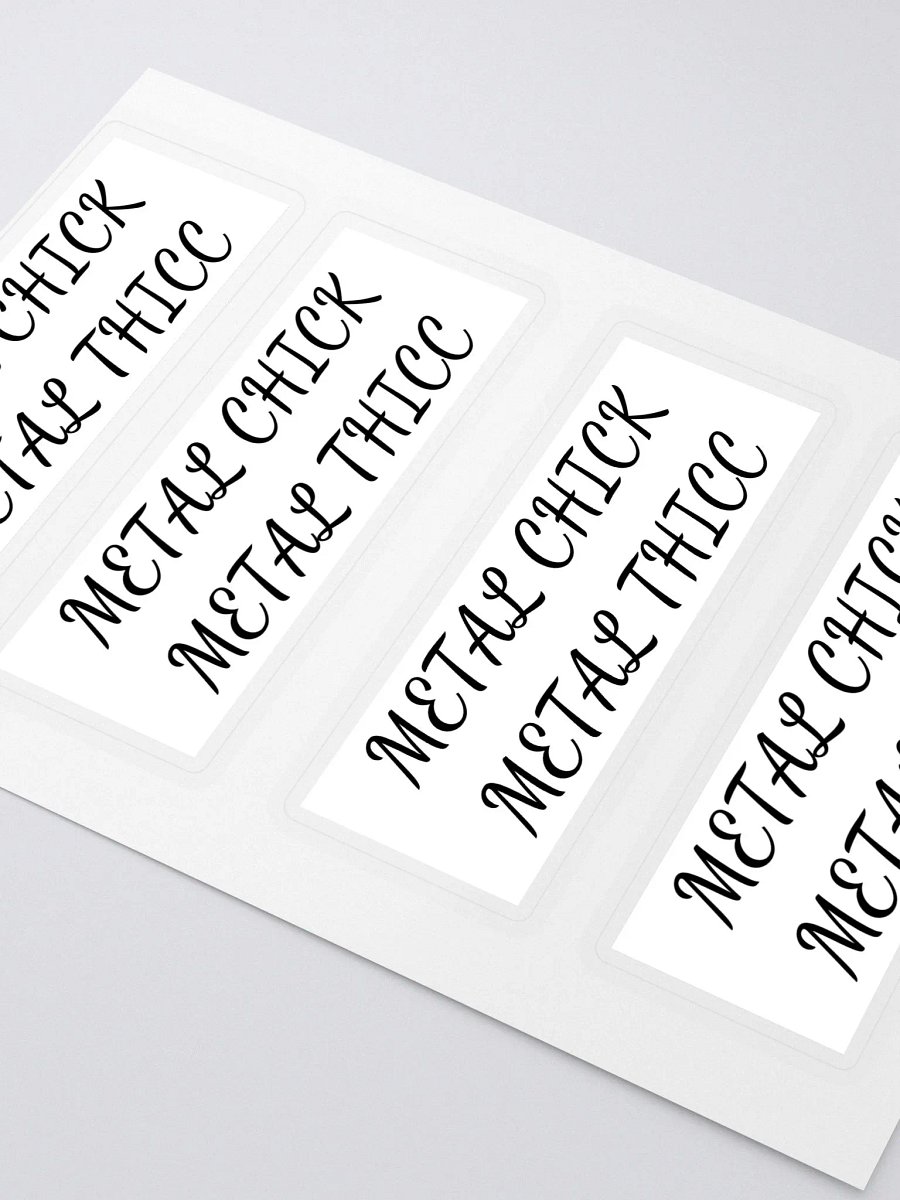 Metal Chick Metal Thicc Stickers product image (3)