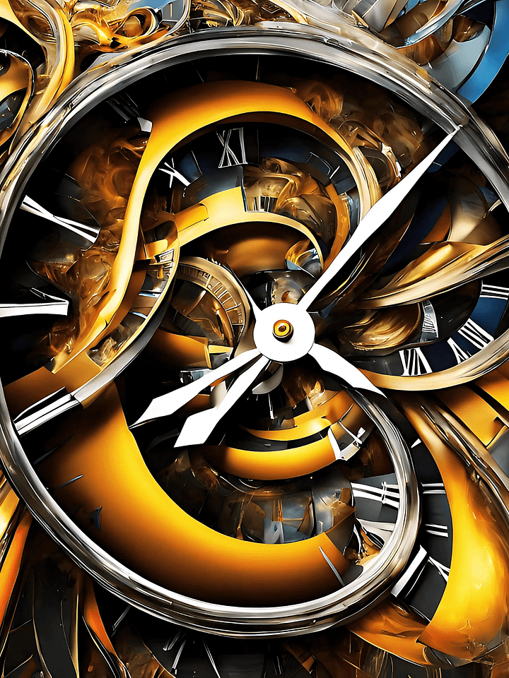 Time Confusion-11 | Canvas Artistic Wall Painting product image (1)