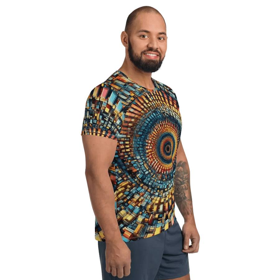 Spiral Spectrum All-Over Athletic Tee product image (4)