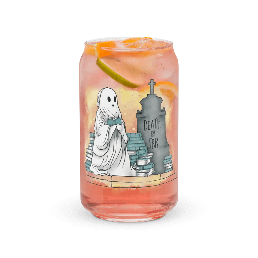 Death by TBR glass tumbler product image (10)