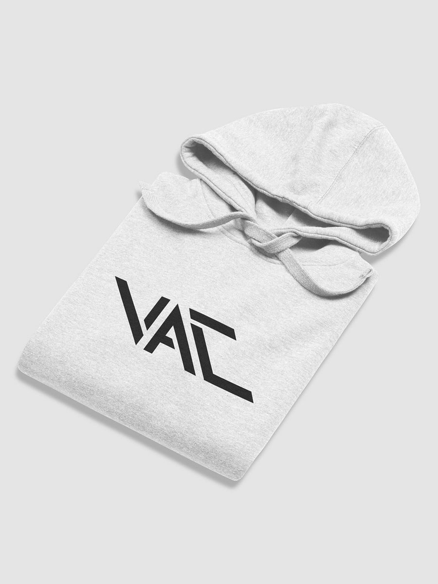 WHITE COTTON HOODIE (BLACK VAC LOGO) product image (5)