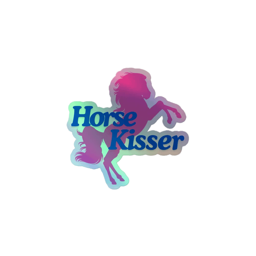 Horse Kisser Holographic Sticker product image (1)