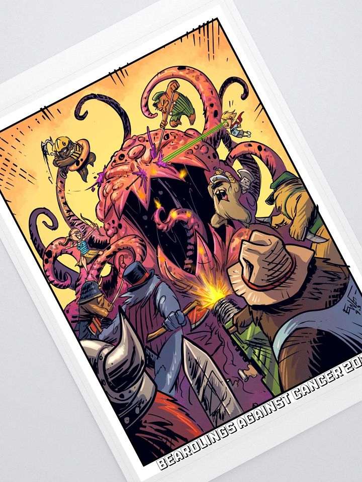 Beardlings Unite Against Bancer! Sticker product image (1)