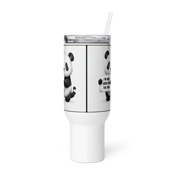 Panda Pal "I'm only here for the food" Travel Mug product image (2)