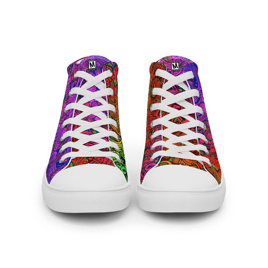 Rainbow Space Scribble - Women's High Tops | #MadeByMELO product image (10)
