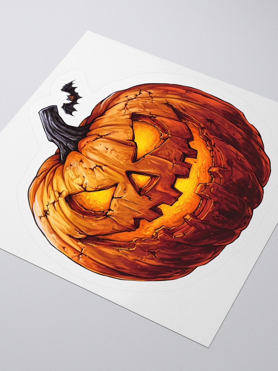 Spooky Jack-o-Lantern Pumpkin Sticker product image (7)