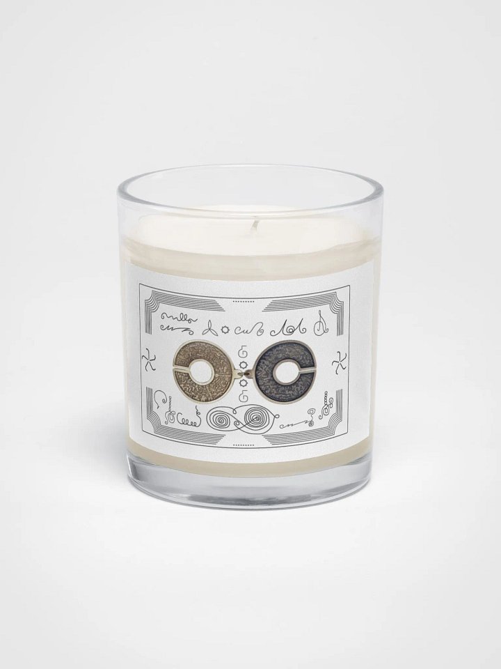 Meditation Candle with Geometric Lines product image (1)