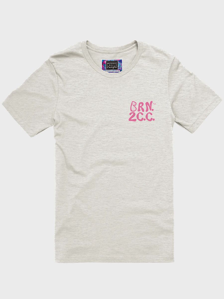 Women's | BOURNE to Cape Cod™ | Supersoft T-Shirt by Bella+Canvas | Brilliant Rose Pink Logo on Light Neutrals product image (7)