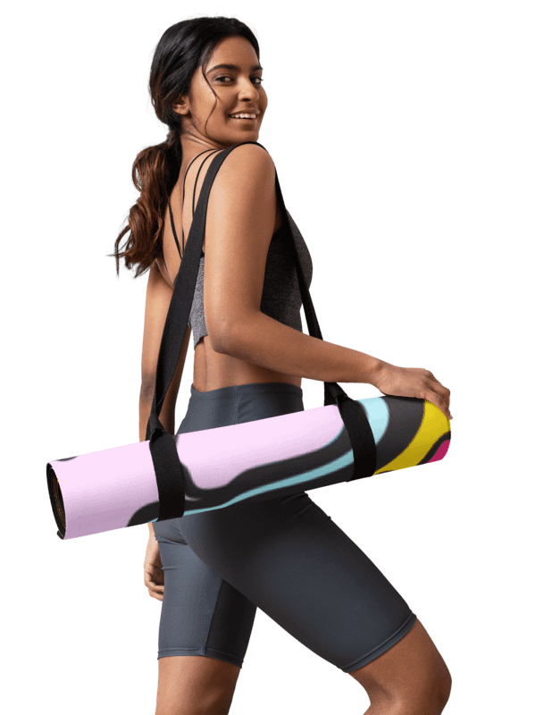 Vibrant Harmony Yoga Mat - Wave at Sunset product image (4)