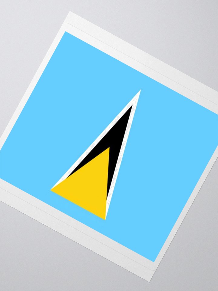 Saint Lucia Flag Sticker - Durable Vinyl for Indoor Use - Multiple Sizes Available product image (6)
