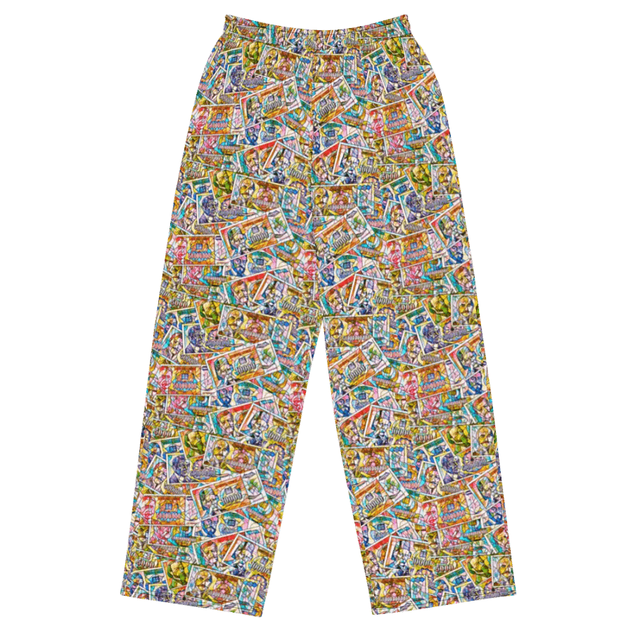 Jugoslovenski inflatorni dinar 1993 (Kolaž/mozaik) All-Over Print Unisex Wide-Leg Pants product image (2)