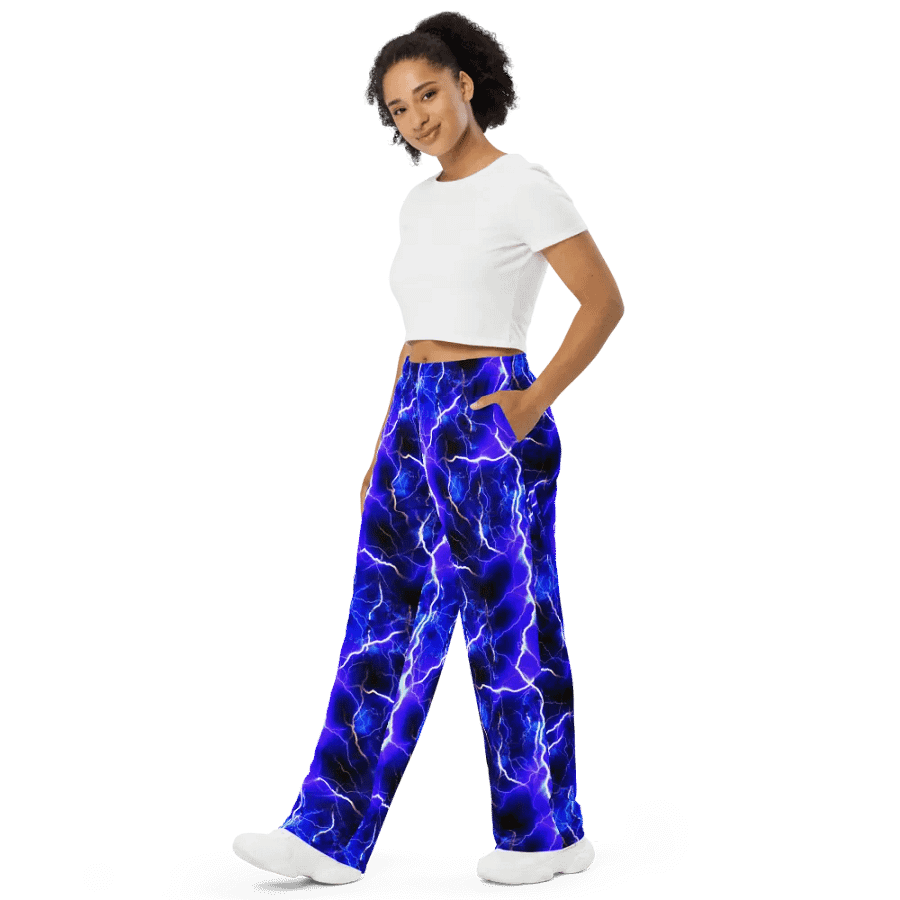 Blue Lightning Wideleg Pants product image (4)